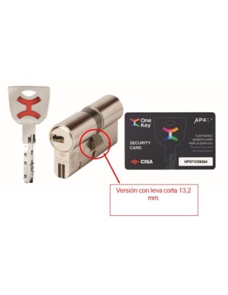 Bombillo seguridad AP4 niquelado leva corta