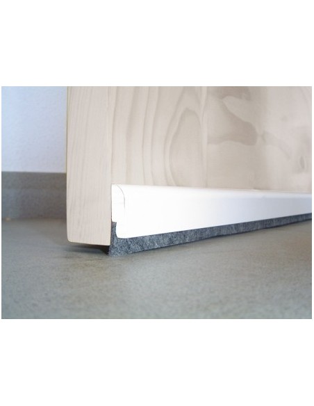 Burlete bajo puerta adhesivo PVC cepillo 915cm