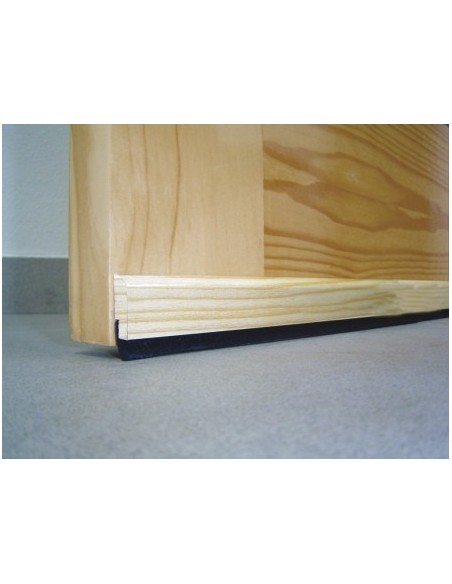 Burlete bajo puerta adhesivo PVC cepillo 915cm