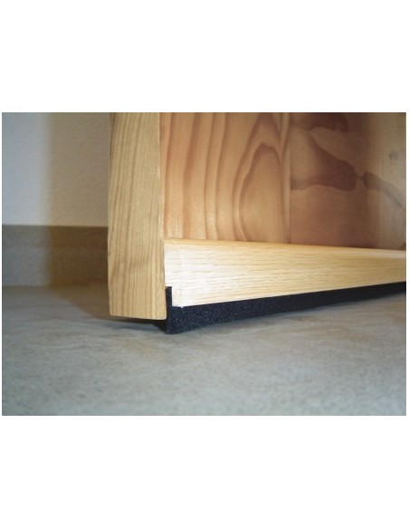 Burlete bajo puerta adhesivo PVC cepillo 915cm