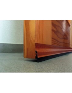 Burlete bajo puerta adhesivo aluminio 105cm