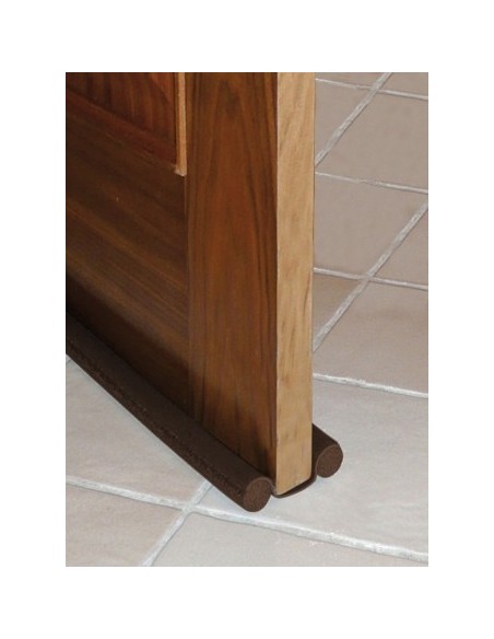Burlete bajo puerta adhesivo doble rollo PVC 95cm