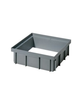 Prolongador arqueta polipropileno gris 10 cm