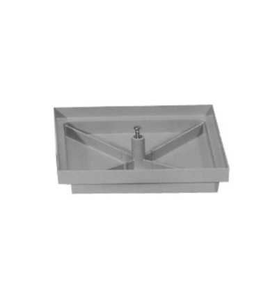 Tapa arqueta rellenable polipropileno gris