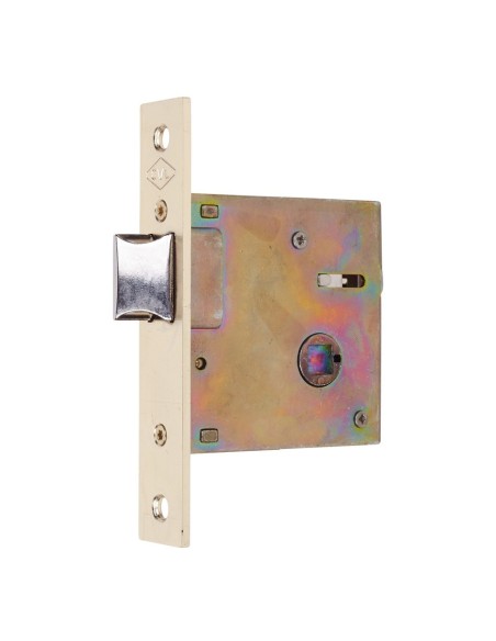 Picaporte puerta latonado madera embutir sinporte
