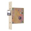Picaporte puerta latonado madera embutir sinporte