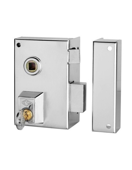 Cerradura sobreponer 70x45mm esmaltadoporte/paletón