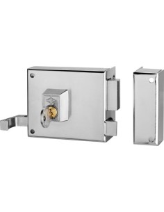 Cerradura sobreponer 100x60mmporte/paletón izquierda