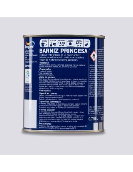Barniz madera brillo interior/exterior sintético 250 ml