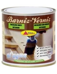 Barniz al agua mate interior incoloro