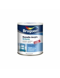 Esmalte acrílico brillo interior/exterior blanco 4 l