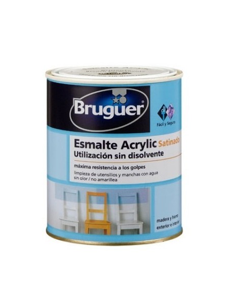 Esmalte acrílico brillo interior/exterior blanco 4 l
