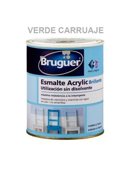 Esmalte acrílico brillo interior/exterior sin olor 250 ml
