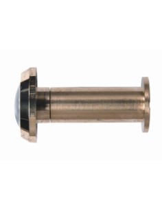 Mirilla puerta dorada gran angular 200° sin tapa Ø14 mm