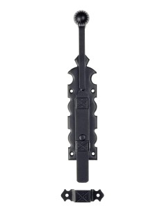 Cerrojo pasador sobreponer negro rústico mod 5
