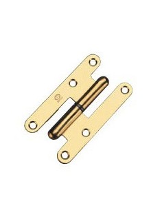 Pernio carpintería latonada 110x54mm