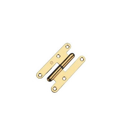 Pernio carpintería latonada 110x54mm