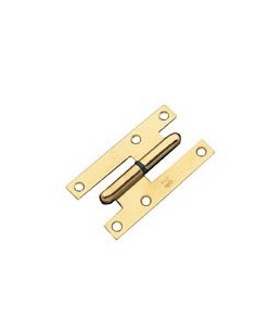 Pernio carpintería remachable latonada 110x54mm