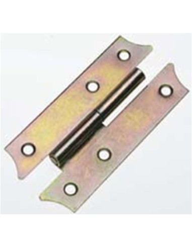 Pernio carpintería remachable bicromatado 138x60mm