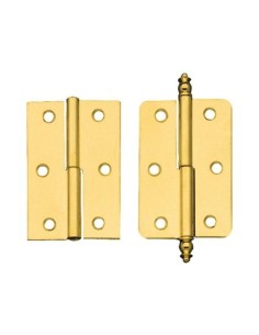 Bisagra con remate latonada 60x40mm