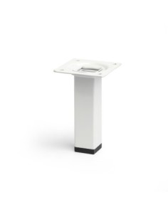Juego patas mueble cuadradas 25x25x100 mm acero 4 ud