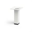 Juego patas mueble cuadradas 25x25x100 mm acero 4 ud