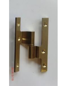 Perniopado canto cuadrado sin remate 100X58 mm latón 314-C-100