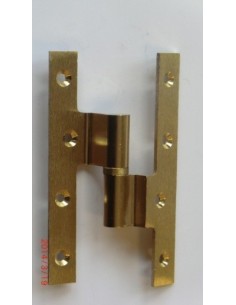 Perniopado canto cuadrado sin remate 120X60 mm latón 314-C-120