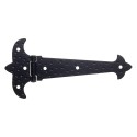 Bisagra pala mueble rústica negra