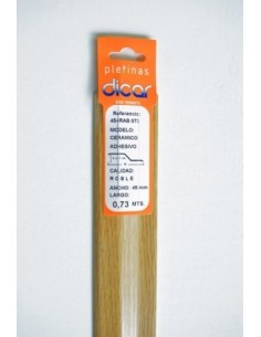 Pletina tapajuntas distintoadhesiva inoxidable roble