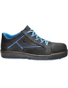 Zapato seguridad nubuck negro/azul CLICK S3