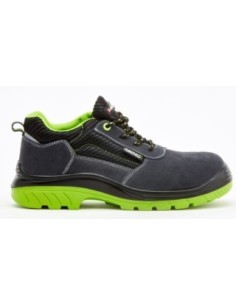Zapato seguridad negro/verde fluor SERRAJE S1P