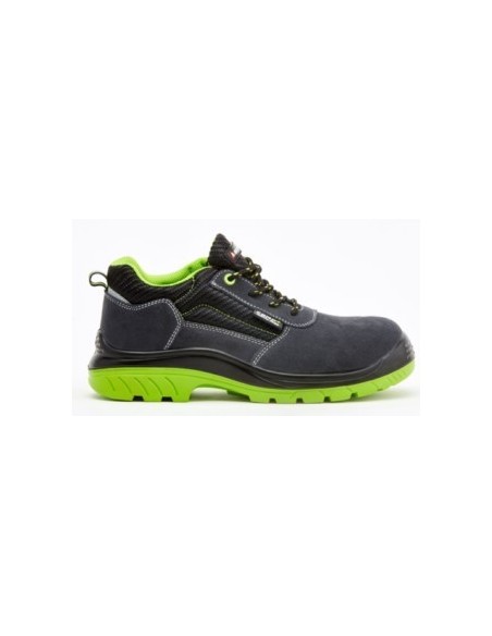 Zapato seguridad negro/verde fluor SERRAJE S1P