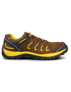 Zapato seguridad punta no metal marrón/amarillo RADIO S1P