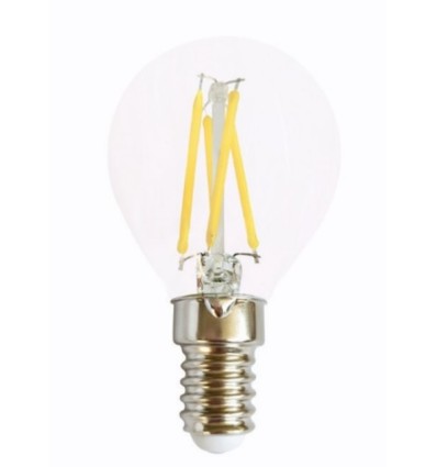 Lámpra LED esférica filamento E14 4w 4000K