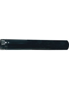 Tubo estufa acero vitrificado negro