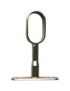 Soporte barra armario central oval 30x15mm