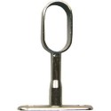 Soporte barra armario central oval 30x15mm