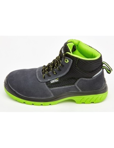 Bota seguridad serraje punta no metal negro SERRAJE S1P