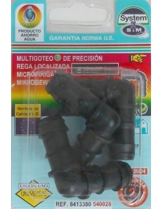 Codo riego por goteo