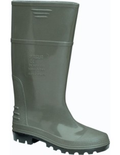 Bota seguridad agua baja PVC verde/negra VESUBIO