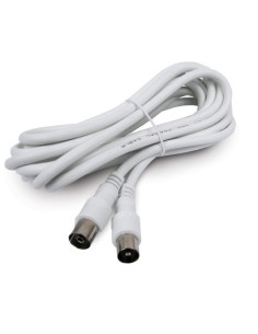Prolongador cable de antena blanco