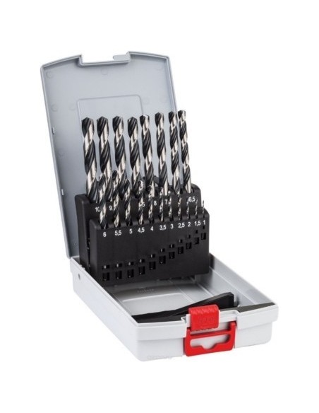 JUEGO BROCA METAL RECTIFICADA HSS-R 1-10MM 19 PZAS POINTTEQ