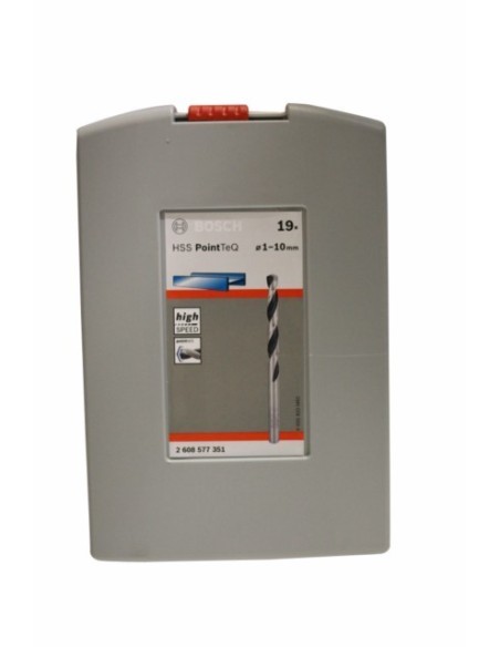 BROCA MET RECT HSS-R 01-10MM 19PZ HSS-R POINTTEQ BOSCH