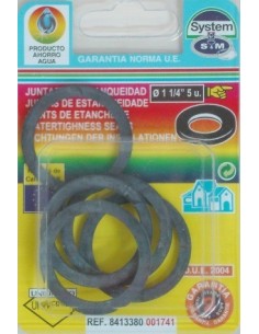 JUNTA FONTAN PLANA 1"1/4 GOMA S&M 5 PZ
