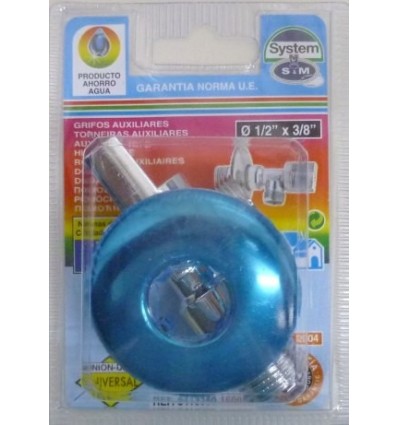 LLAVE FONTANERO REGUL. 1/2"X3/8" 1/4 VUELTA S&M