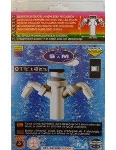 TOMA DESAGUE LAVADORA DB S&M
