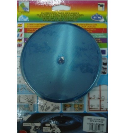 EMBELLECEDOR BAÑO SIFON 135MM INOX S&M