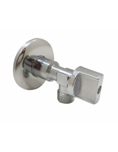 LLAVE ESCUADRA 1/2X3/8 1/4 VUELTA LATON CROMADA