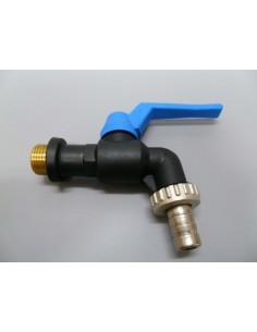 GRIFO ESFERA 1/2" ANTIHIELO PL NE/AZ S&M